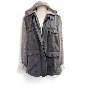 Mudd Utility Jacket Sz L Soft Grunge Layering Winter Indie